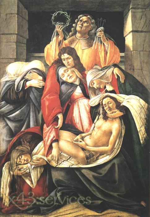 Sandro Botticelli - Beweinung ueber dem toten Christus - Lamentation over the Dead Christ